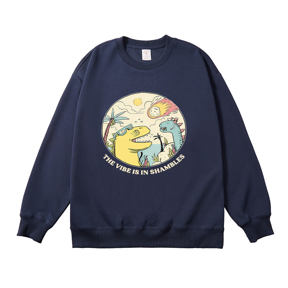 The Vibes Are In Shambles Unisex Cotton Sweatshirt