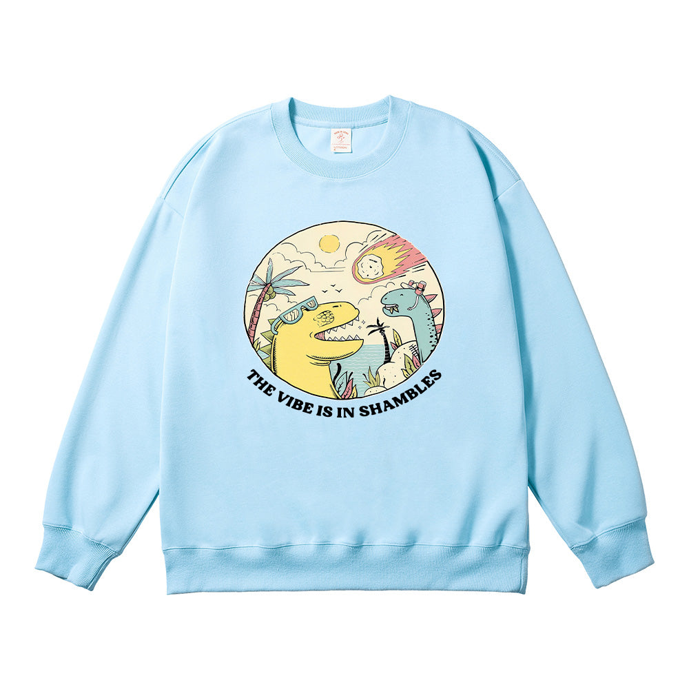 The Vibes Are In Shambles Unisex Cotton Sweatshirt