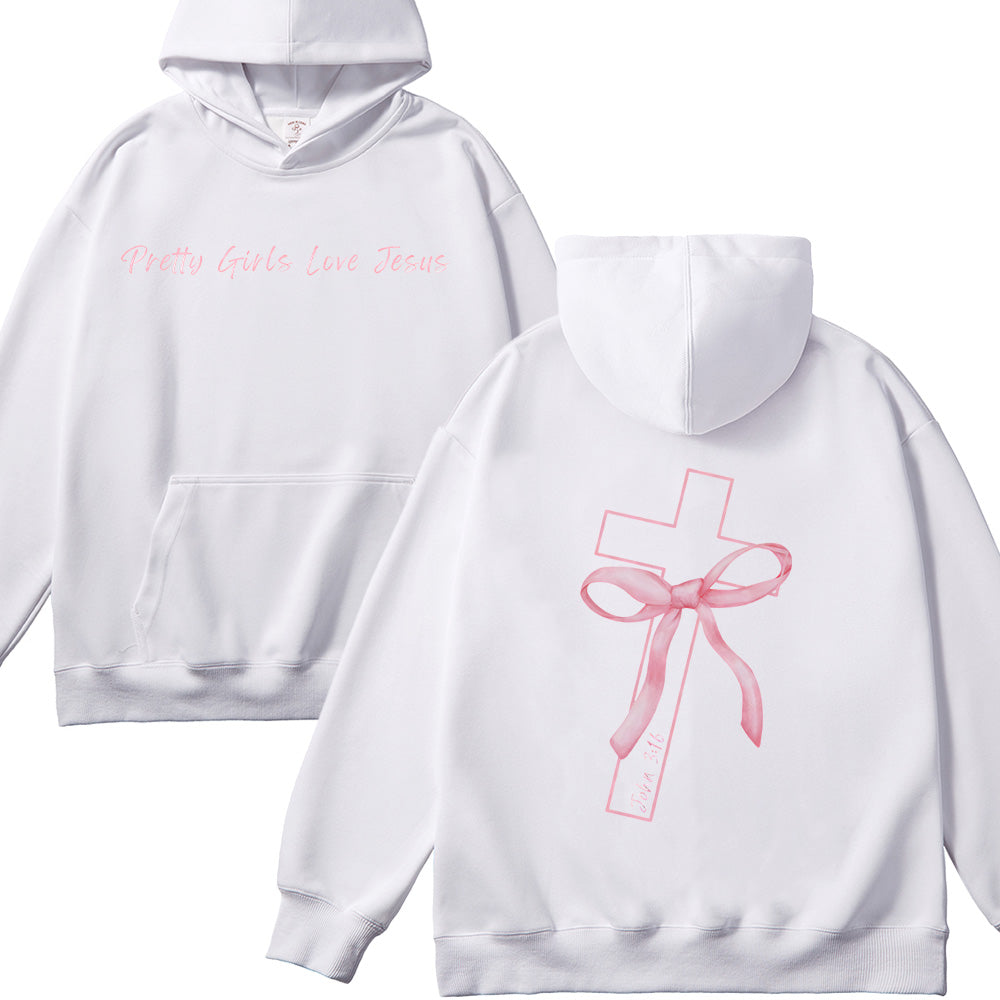 Pretty Girls Love Jesus Unisex Cotton Hoodie