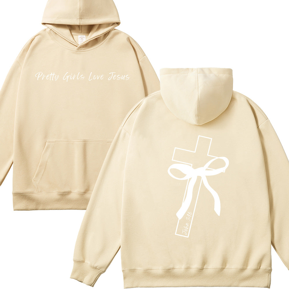Pretty Girls Love Jesus Unisex Cotton Hoodie