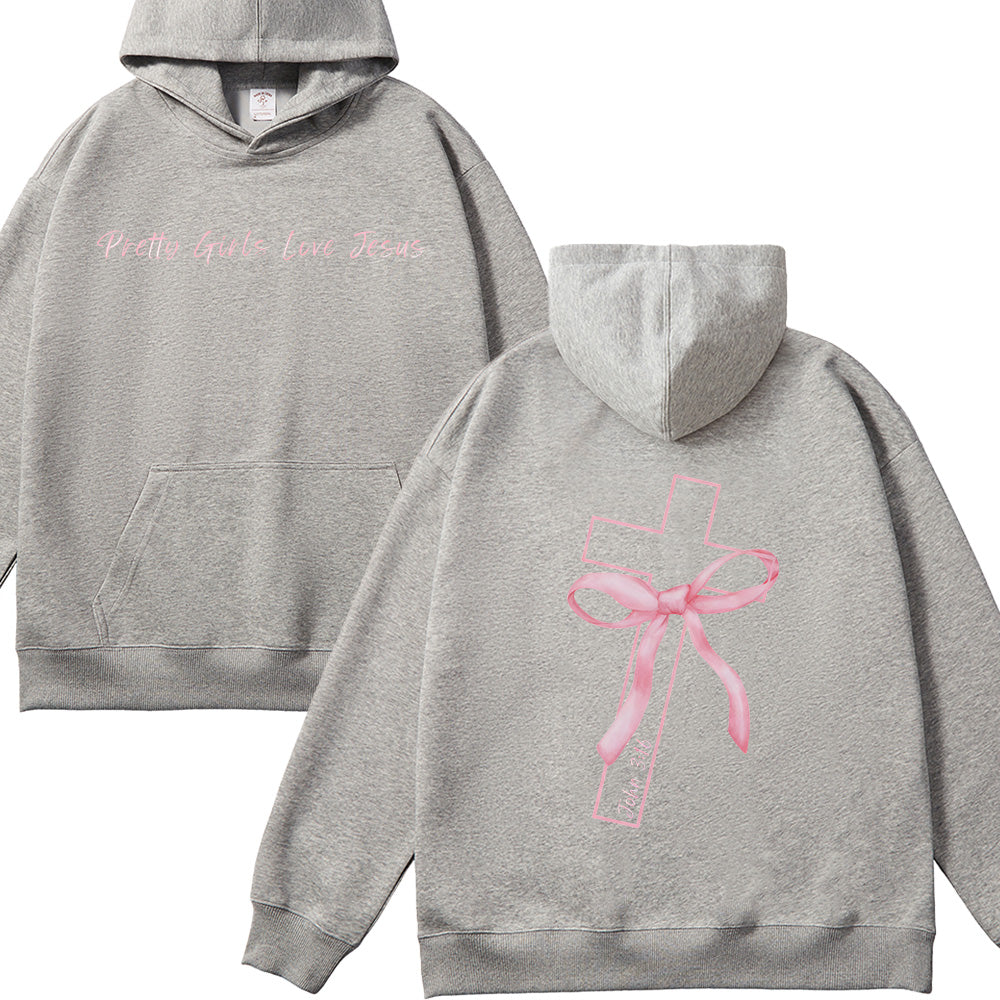 Pretty Girls Love Jesus Unisex Cotton Hoodie