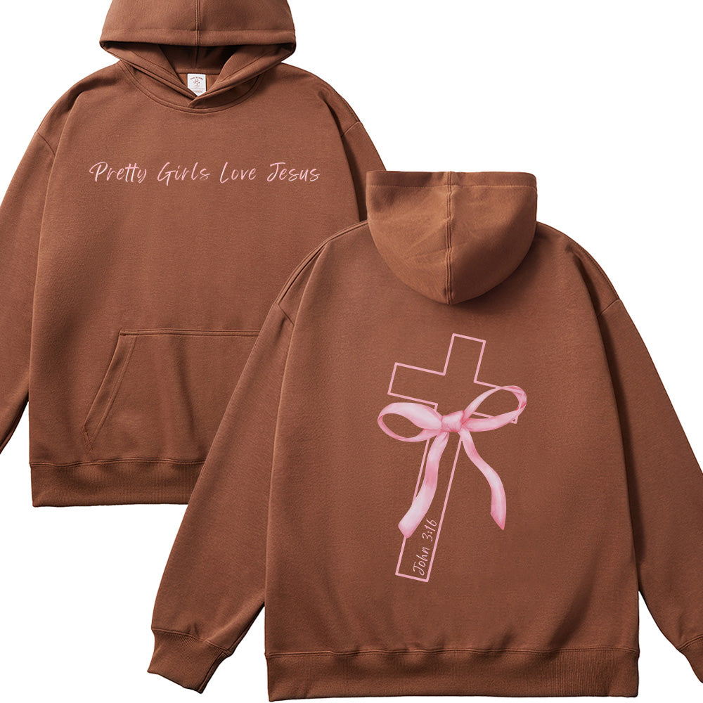 Pretty Girls Love Jesus Unisex Cotton Hoodie