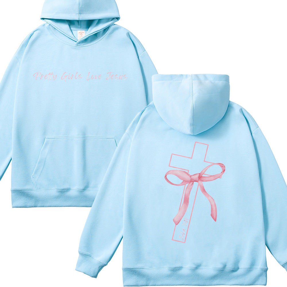 Pretty Girls Love Jesus Unisex Cotton Hoodie