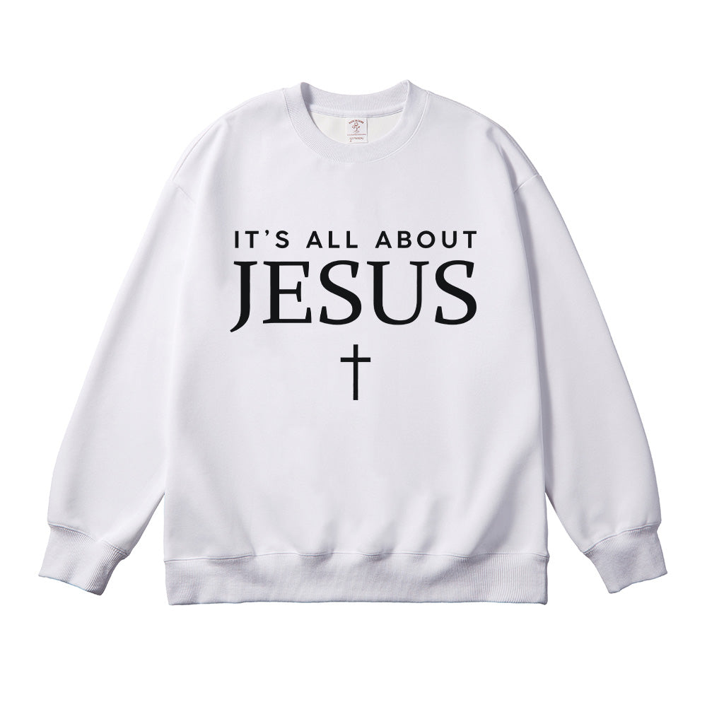 It's all about Jesus Unisex Cotton Sweatshirt