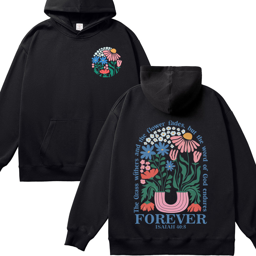 Flower Graphic Unisex Cotton Hoodie