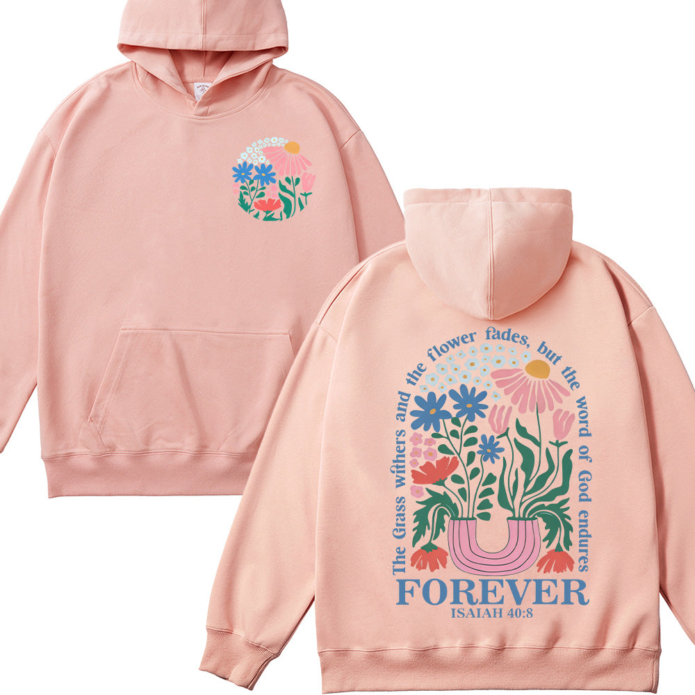 Flower Graphic Unisex Cotton Hoodie