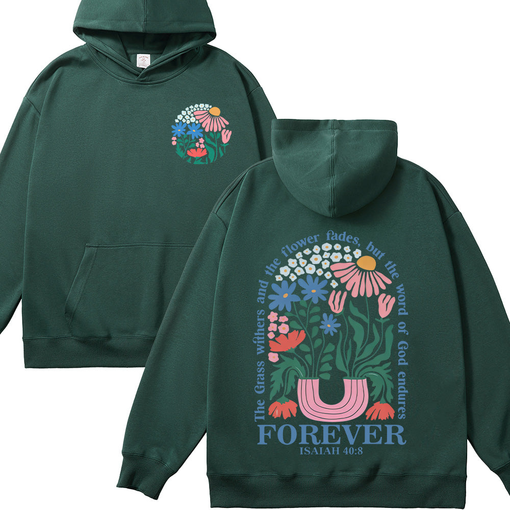 Flower Graphic Unisex Cotton Hoodie