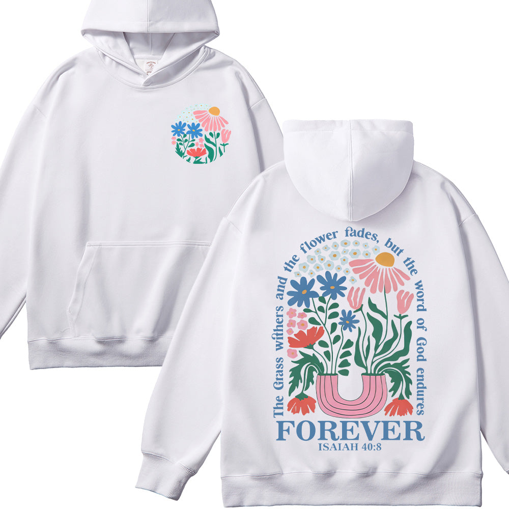 Flower Graphic Unisex Cotton Hoodie