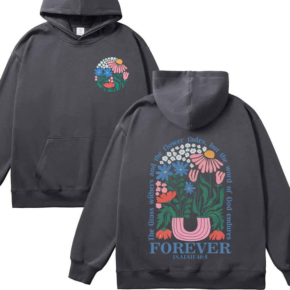 Flower Graphic Unisex Cotton Hoodie