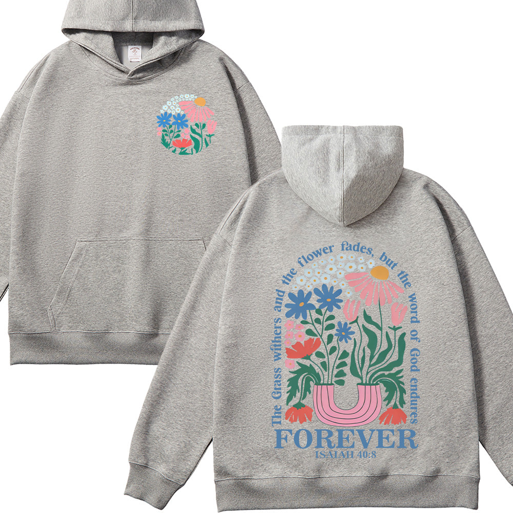 Flower Graphic Unisex Cotton Hoodie