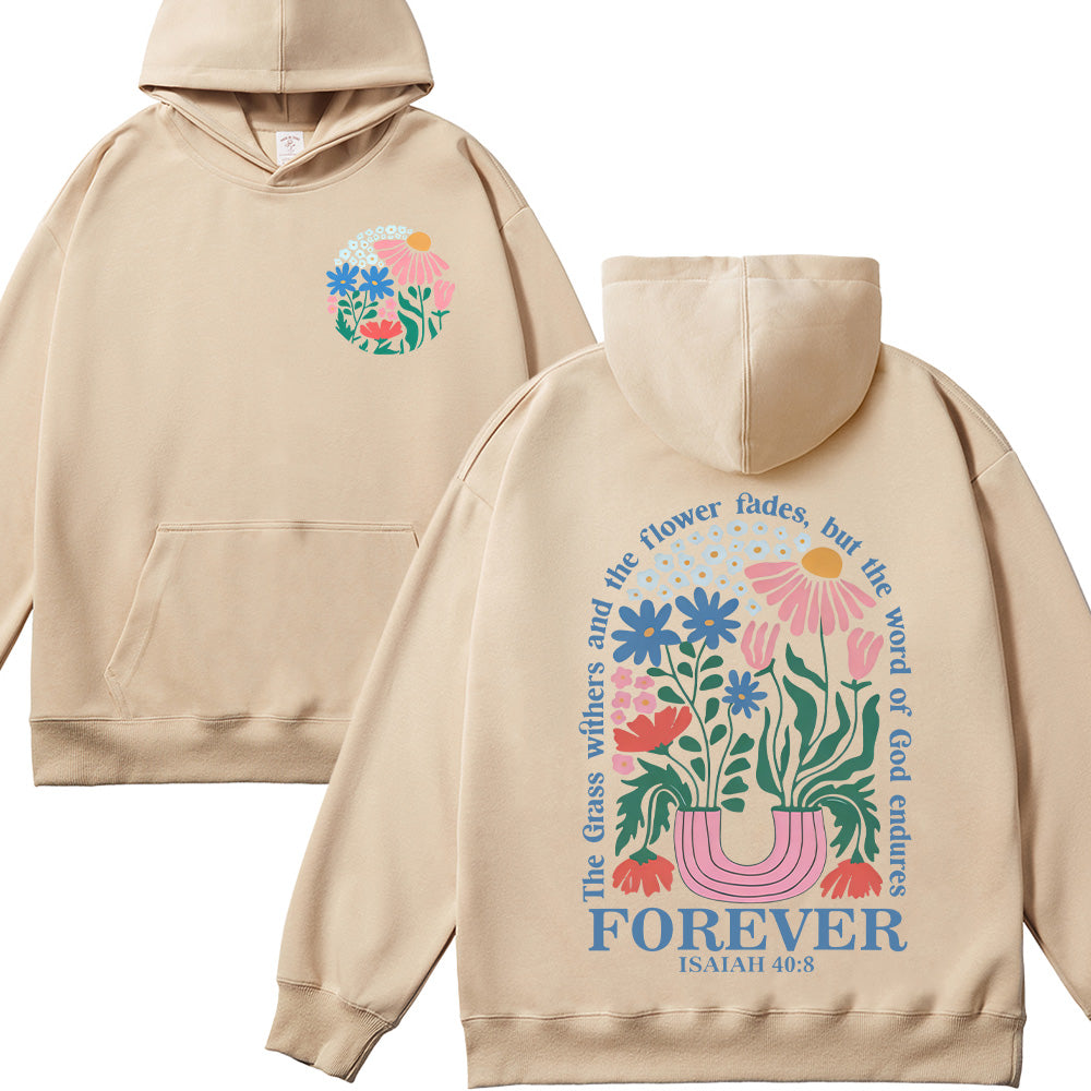 Flower Graphic Unisex Cotton Hoodie