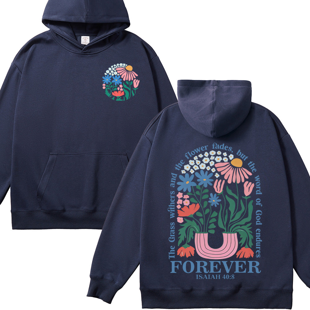 Flower Graphic Unisex Cotton Hoodie