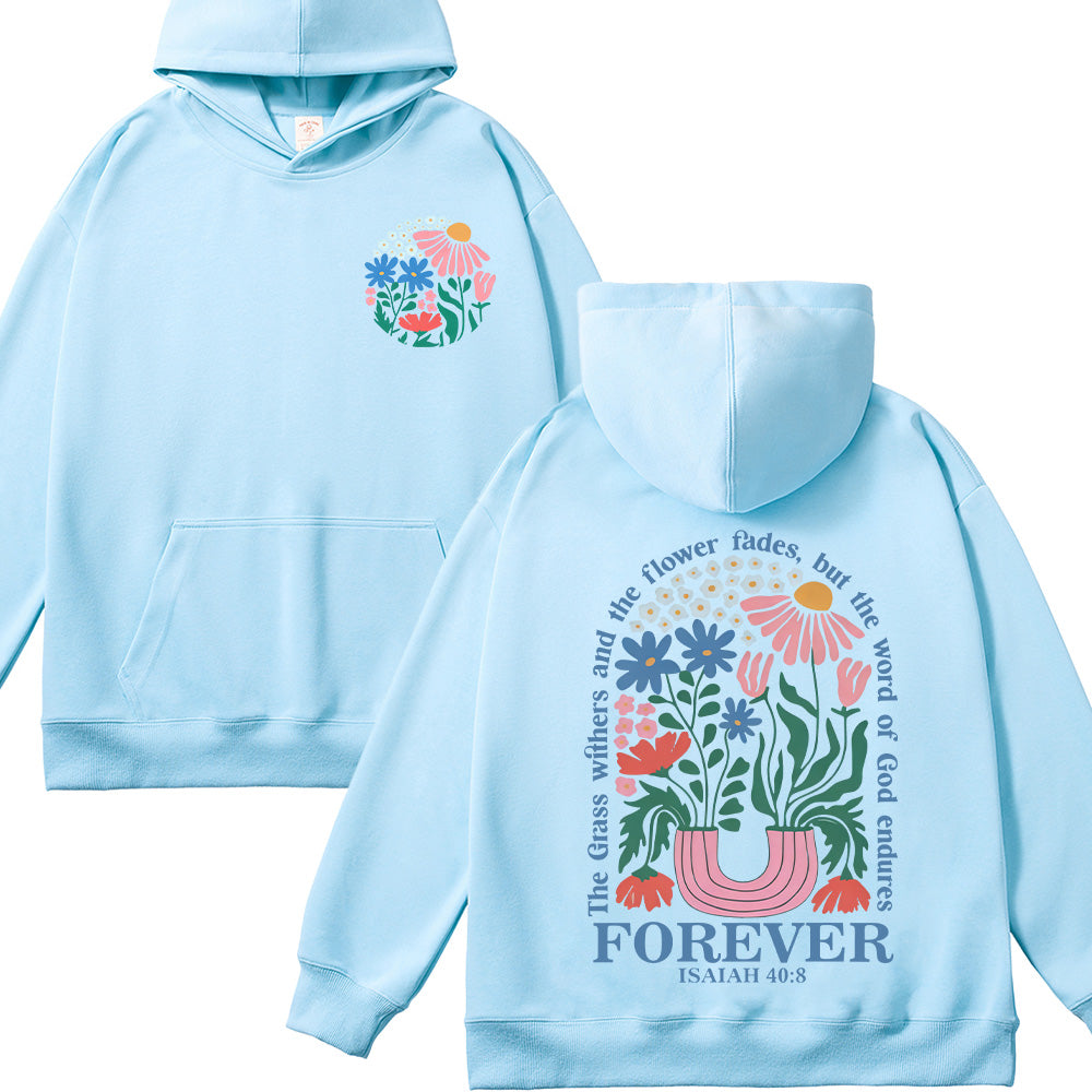 Flower Graphic Unisex Cotton Hoodie