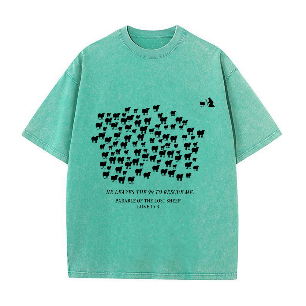 The Parable of the Lost Sheep Unisex Washed T-Shirt