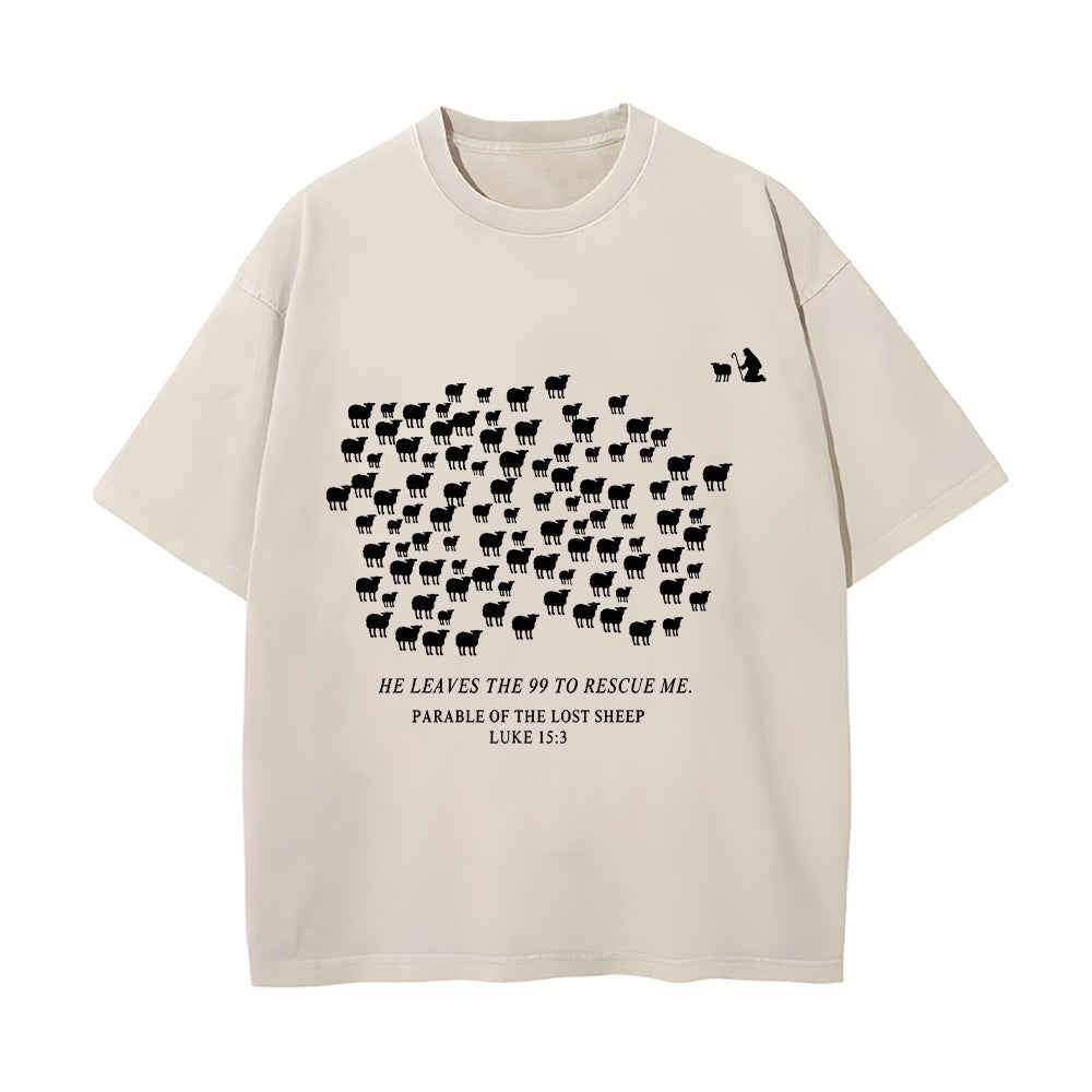 The Parable of the Lost Sheep Unisex Washed T-Shirt