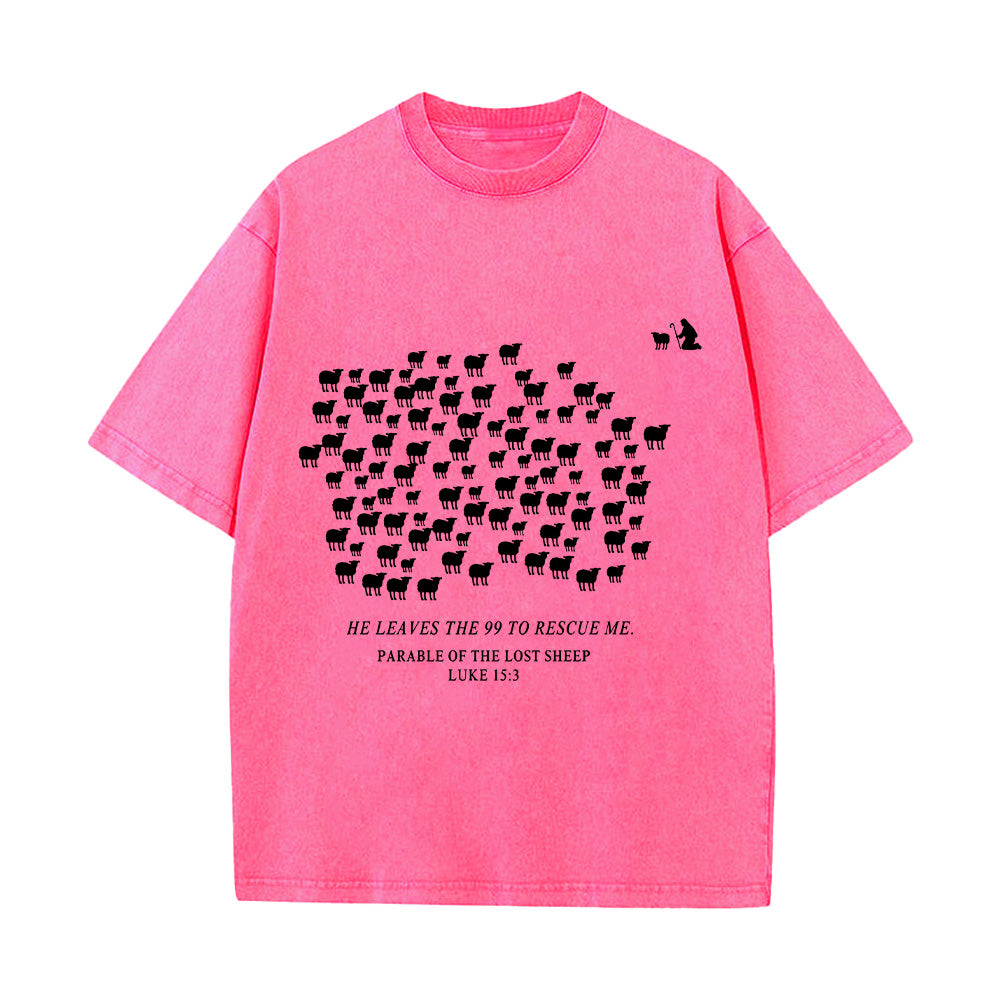 The Parable of the Lost Sheep Unisex Washed T-Shirt