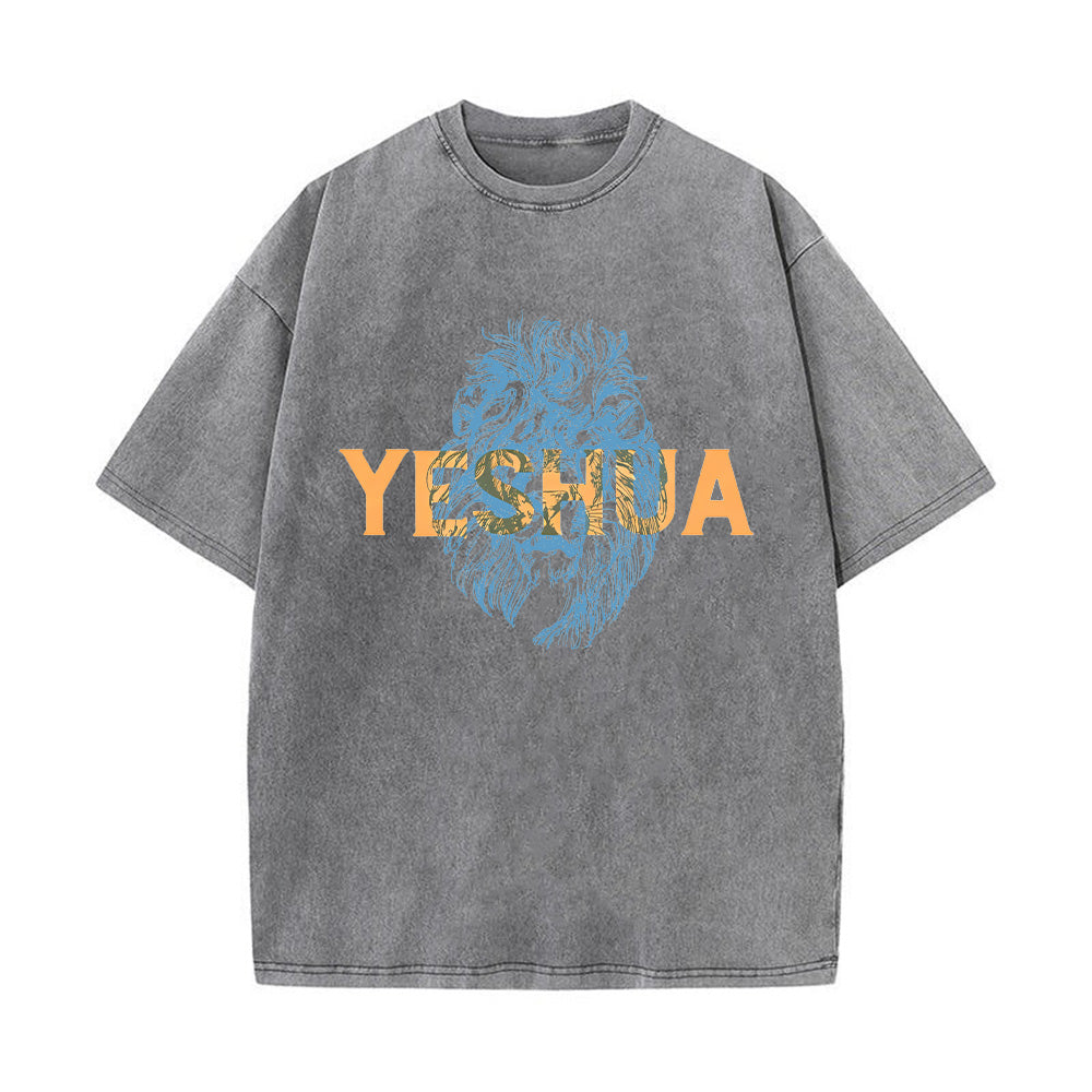 Yeshua Lion Unisex Washed T-Shirt