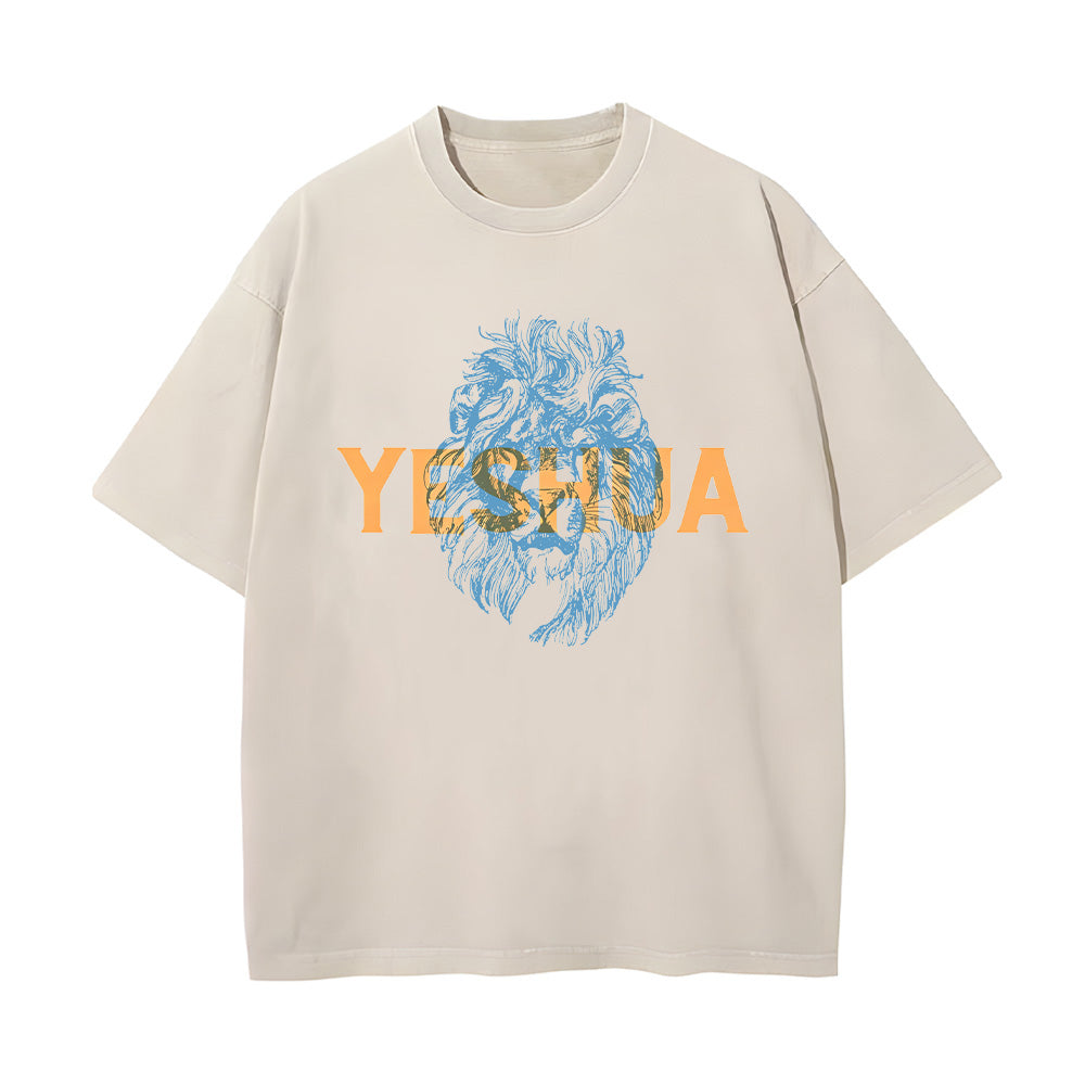 Yeshua Lion Unisex Washed T-Shirt