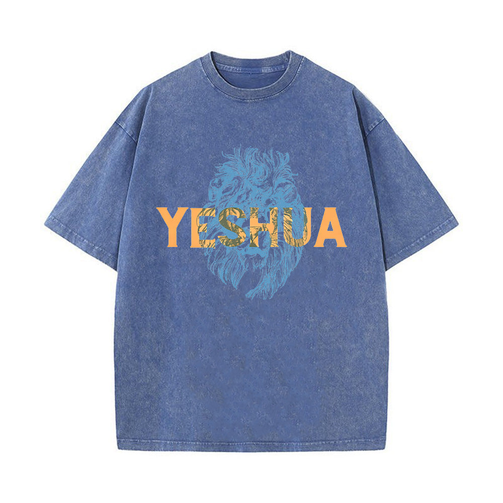 Yeshua Lion Unisex Washed T-Shirt