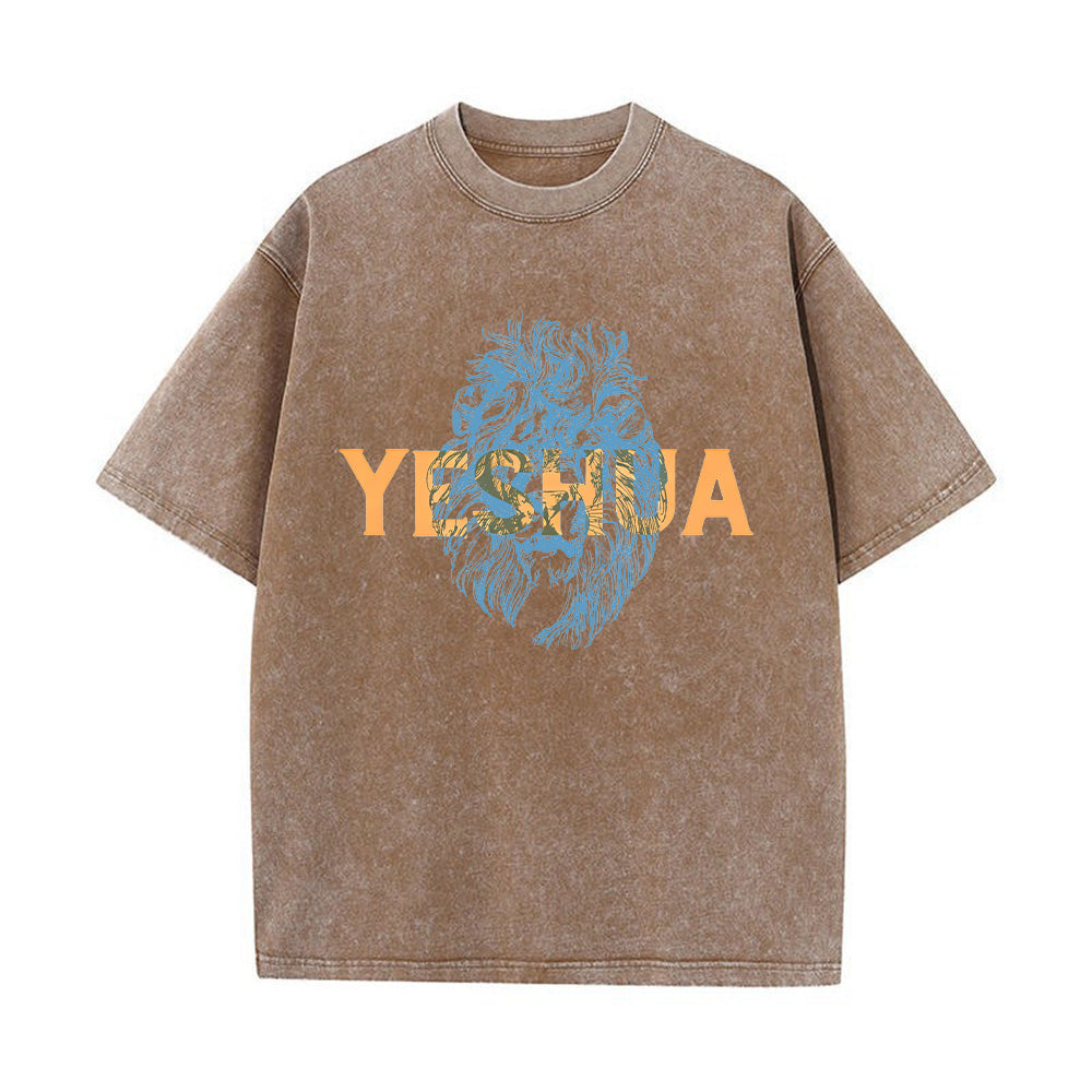 Yeshua Lion Unisex Washed T-Shirt