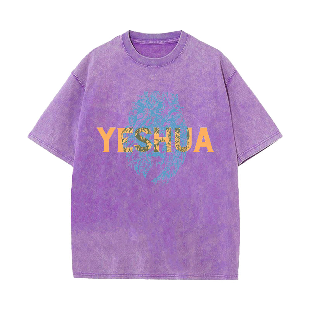 Yeshua Lion Unisex Washed T-Shirt