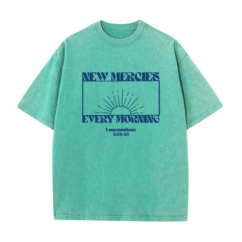 New Mercies Every Morning Unisex Washed T-Shirt
