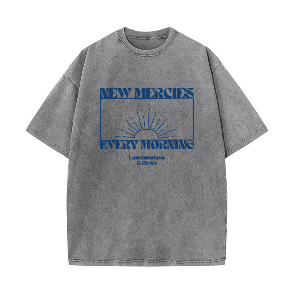 New Mercies Every Morning Unisex Washed T-Shirt