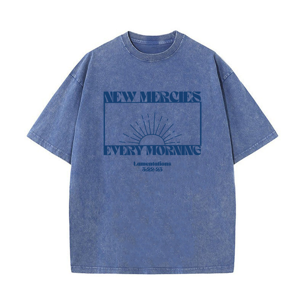 New Mercies Every Morning Unisex Washed T-Shirt