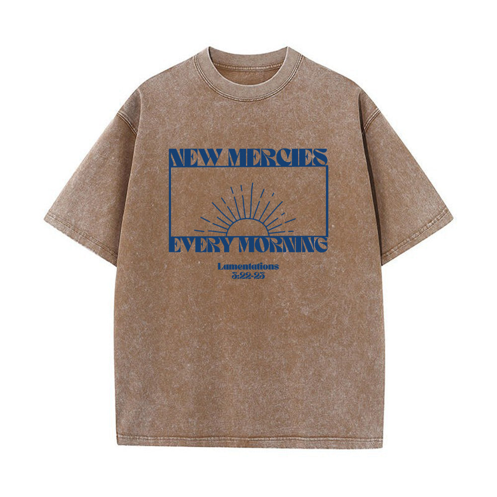 New Mercies Every Morning Unisex Washed T-Shirt