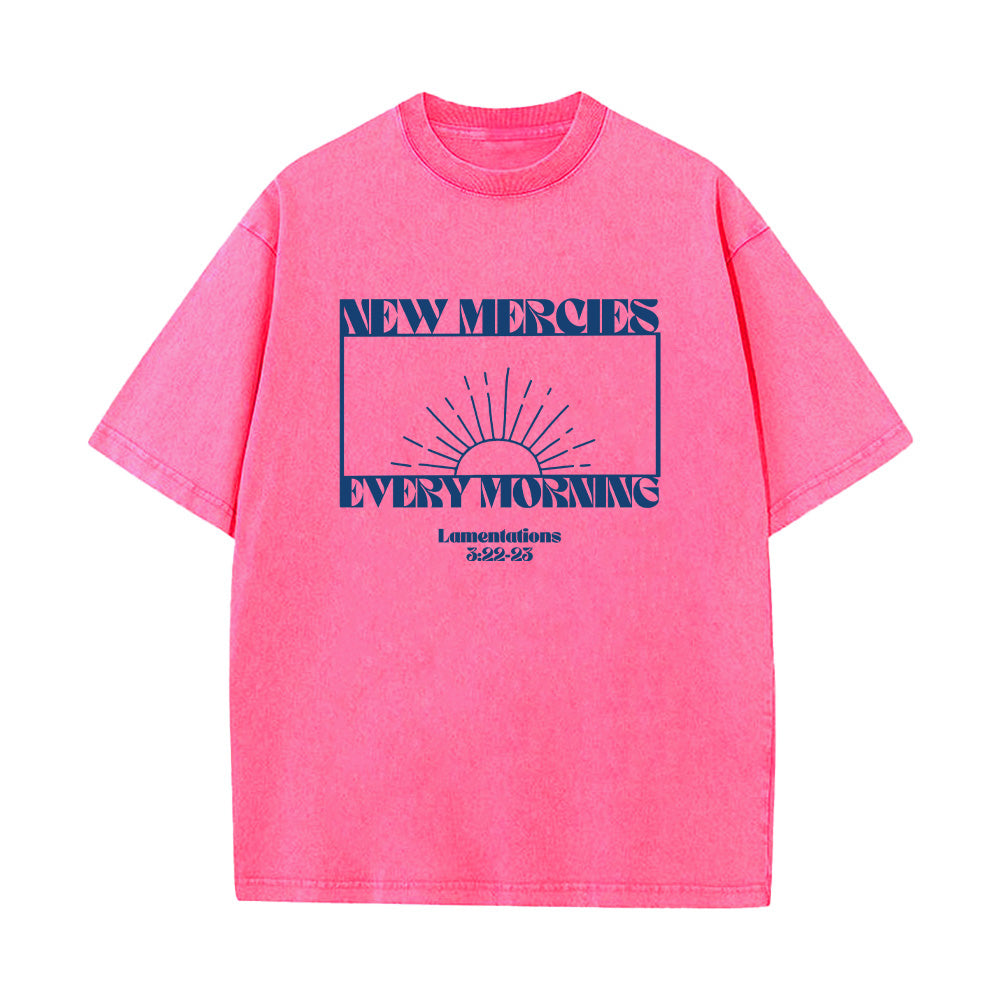 New Mercies Every Morning Unisex Washed T-Shirt