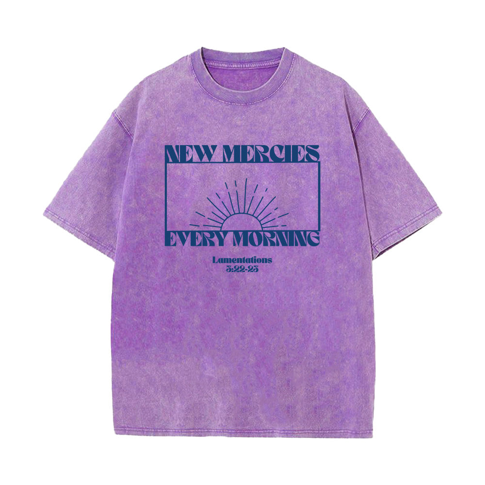 New Mercies Every Morning Unisex Washed T-Shirt
