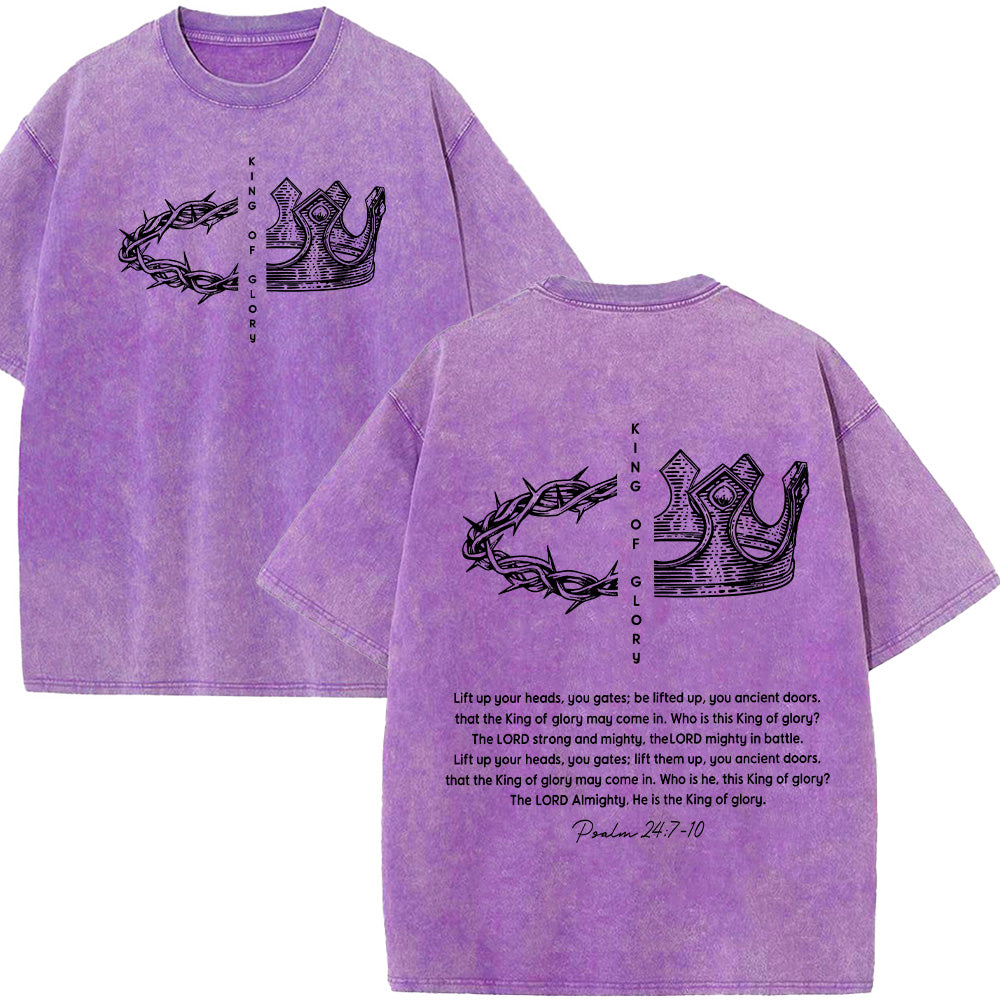 King Of Glory Unisex Washed T-Shirt