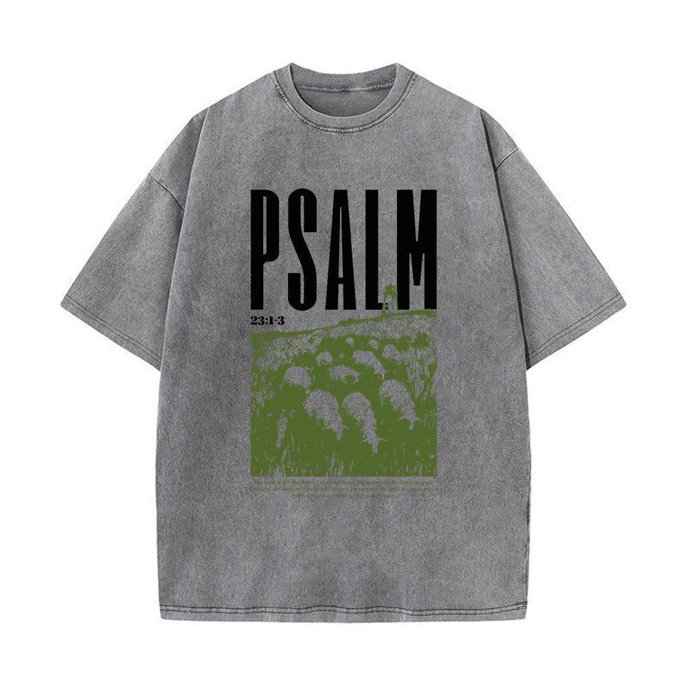 The Lord is My Shepherd Washed Unisex T-Shirt