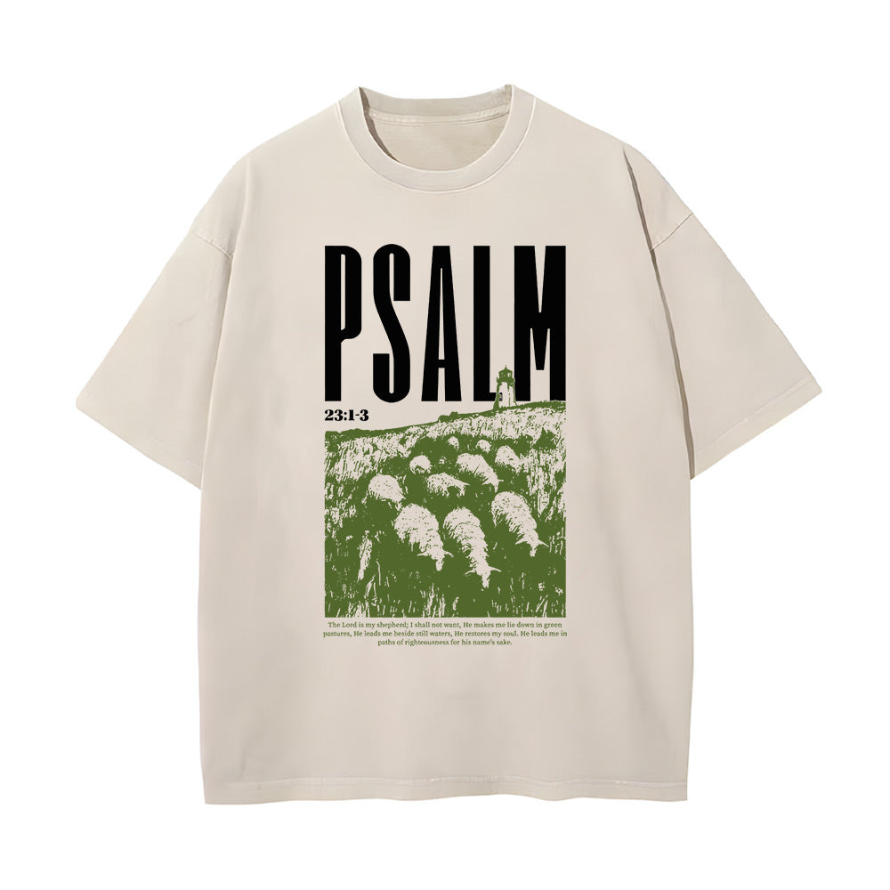 The Lord is My Shepherd Washed Unisex T-Shirt