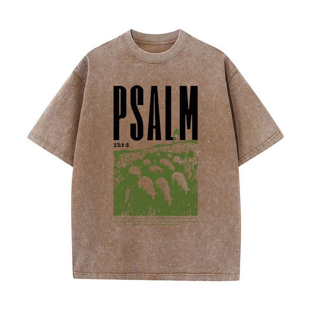 The Lord is My Shepherd Washed Unisex T-Shirt
