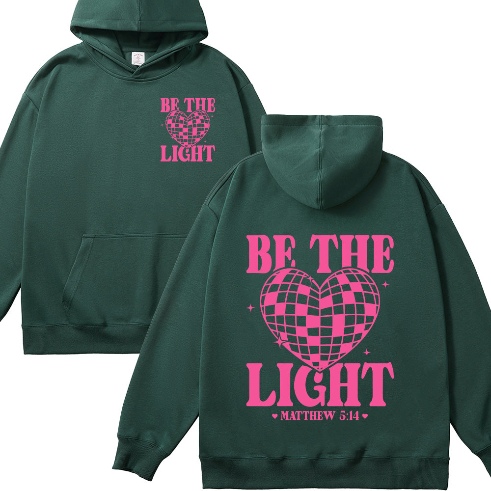 Be The Light Christian Unisex Cotton Hoodie