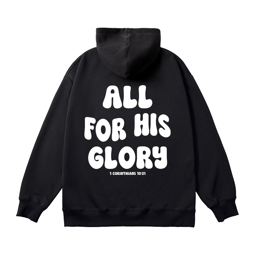 All For His Glory Christian Unisex Cotton Hoodie