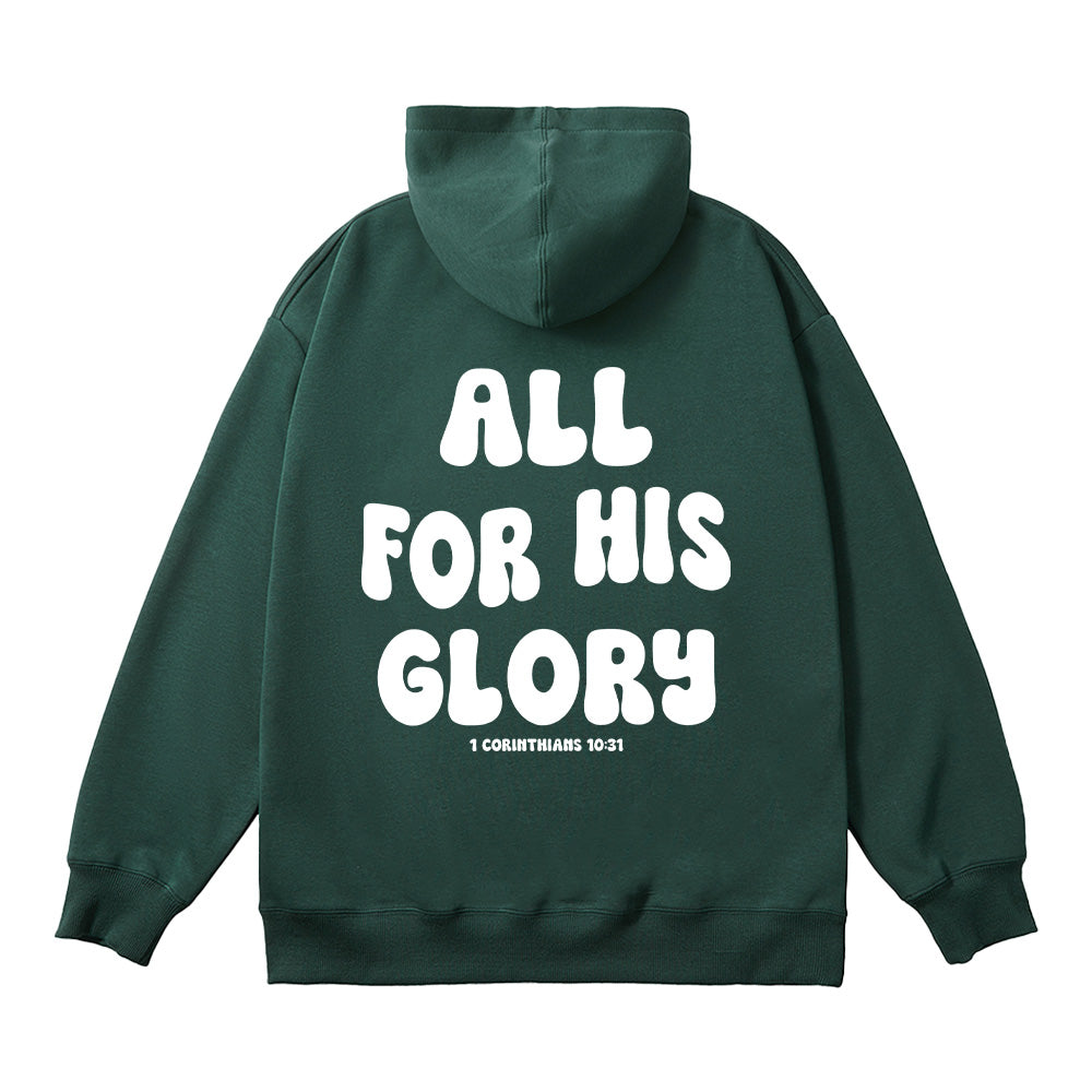 All For His Glory Christian Unisex Cotton Hoodie