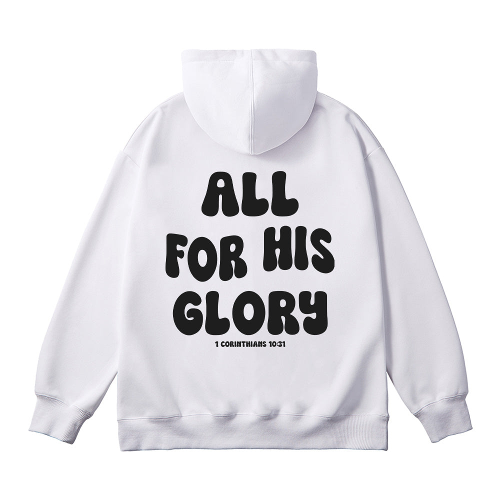 All For His Glory Christian Unisex Cotton Hoodie