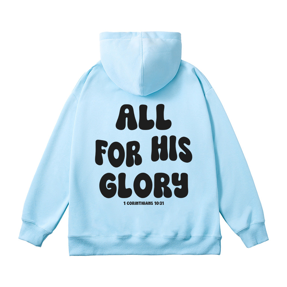 All For His Glory Christian Unisex Cotton Hoodie