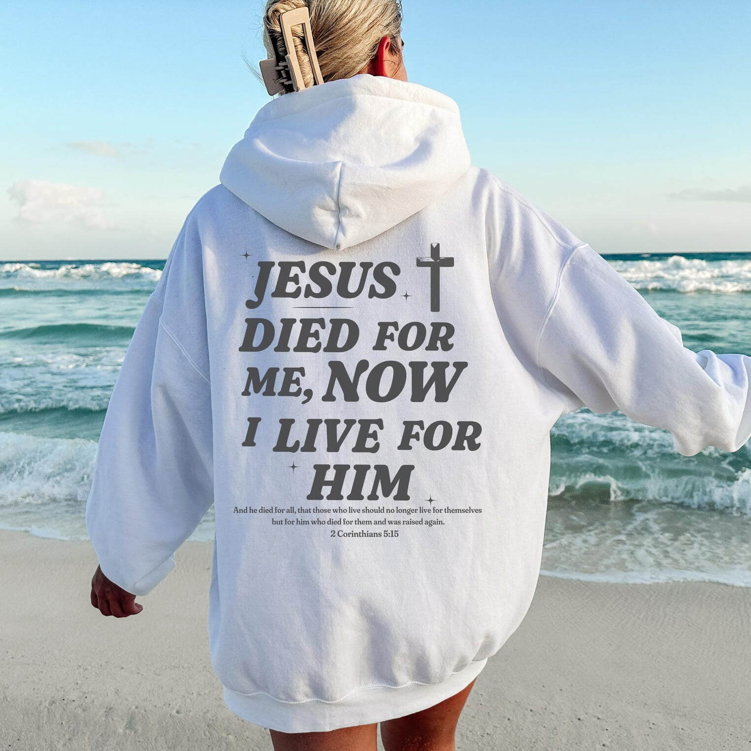 Jesus Died For Me Unisex Cotton Hoodie