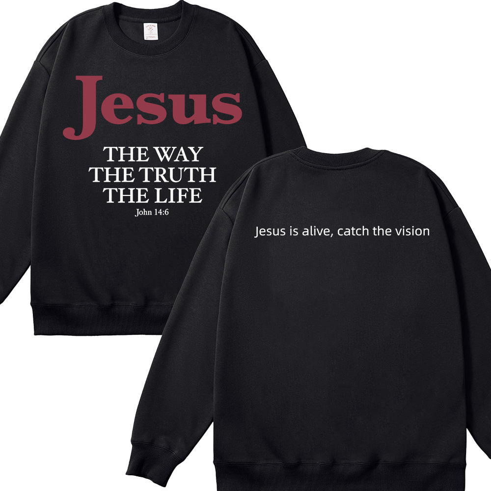 Jesus Christian Unisex Cotton Sweatshirt