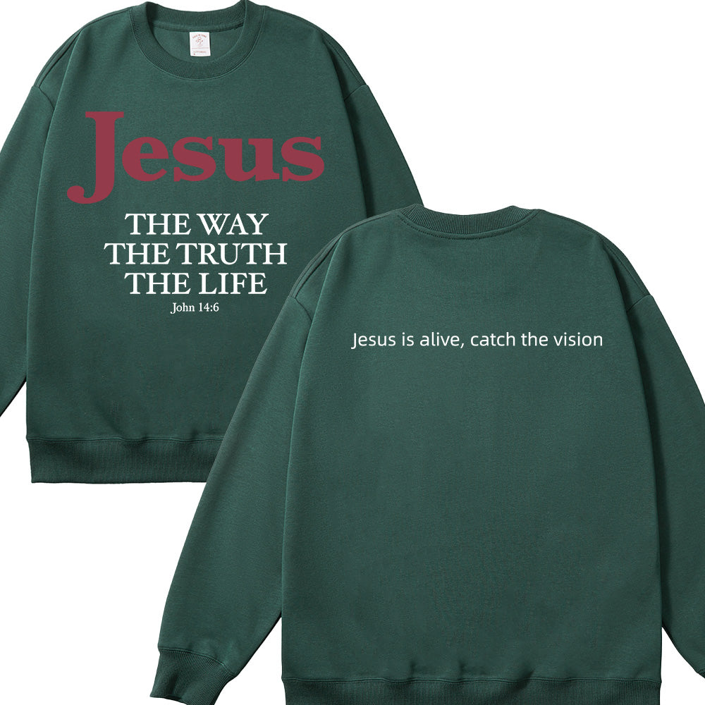 Jesus Christian Unisex Cotton Sweatshirt