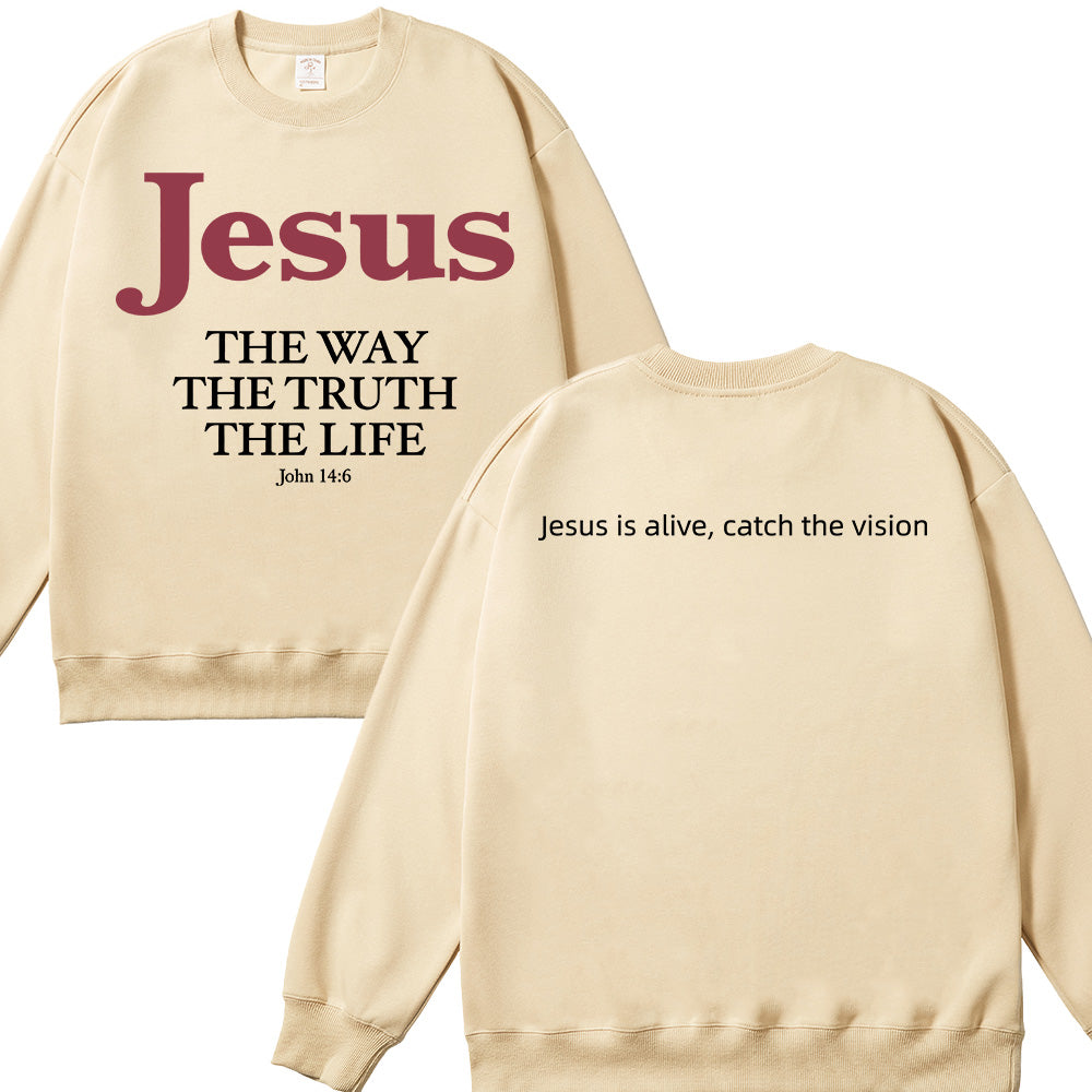 Jesus Christian Unisex Cotton Sweatshirt