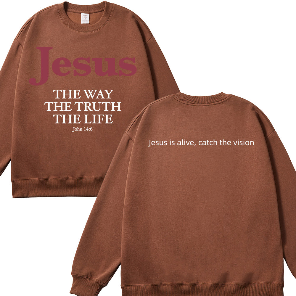 Jesus Christian Unisex Cotton Sweatshirt