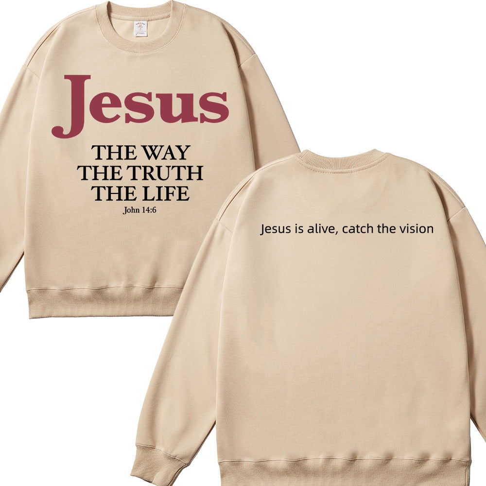 Jesus Christian Unisex Cotton Sweatshirt