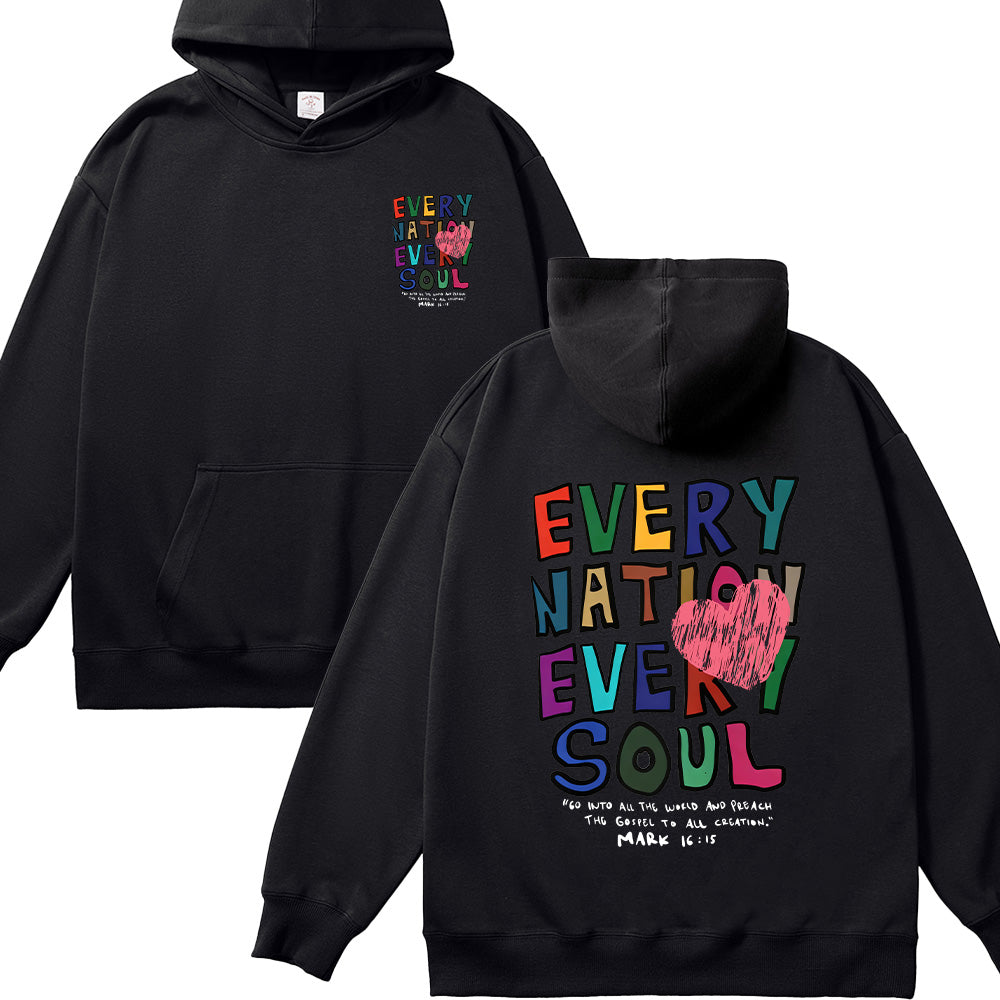 Every Nation Every Soul Christian Unisex Cotton Hoodie