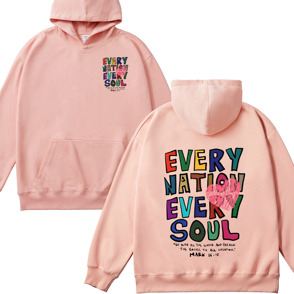 Every Nation Every Soul Christian Unisex Cotton Hoodie
