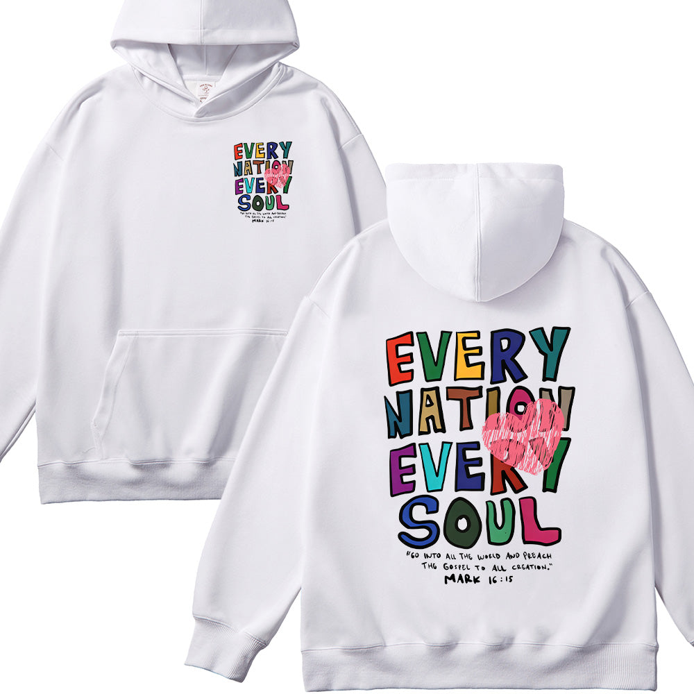 Every Nation Every Soul Christian Unisex Cotton Hoodie
