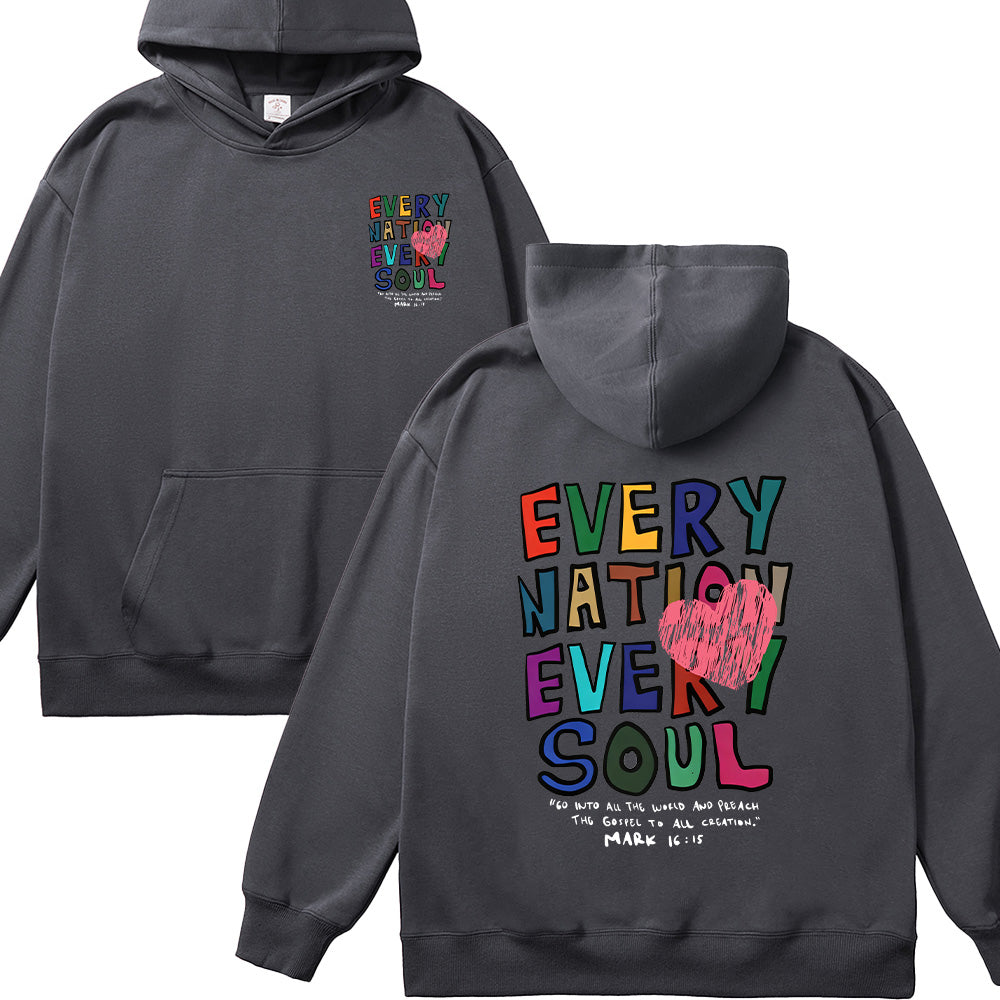 Every Nation Every Soul Christian Unisex Cotton Hoodie